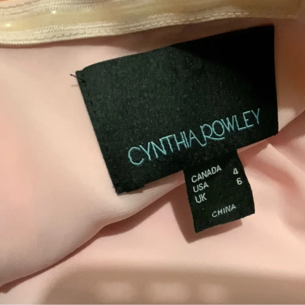 CYNTHIA ROWLEY Stretch Color Block Shift Dress size 4 - Picture 8 of 11